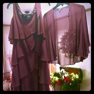 Beautiful Burgandy two piece dress from Dillard’s